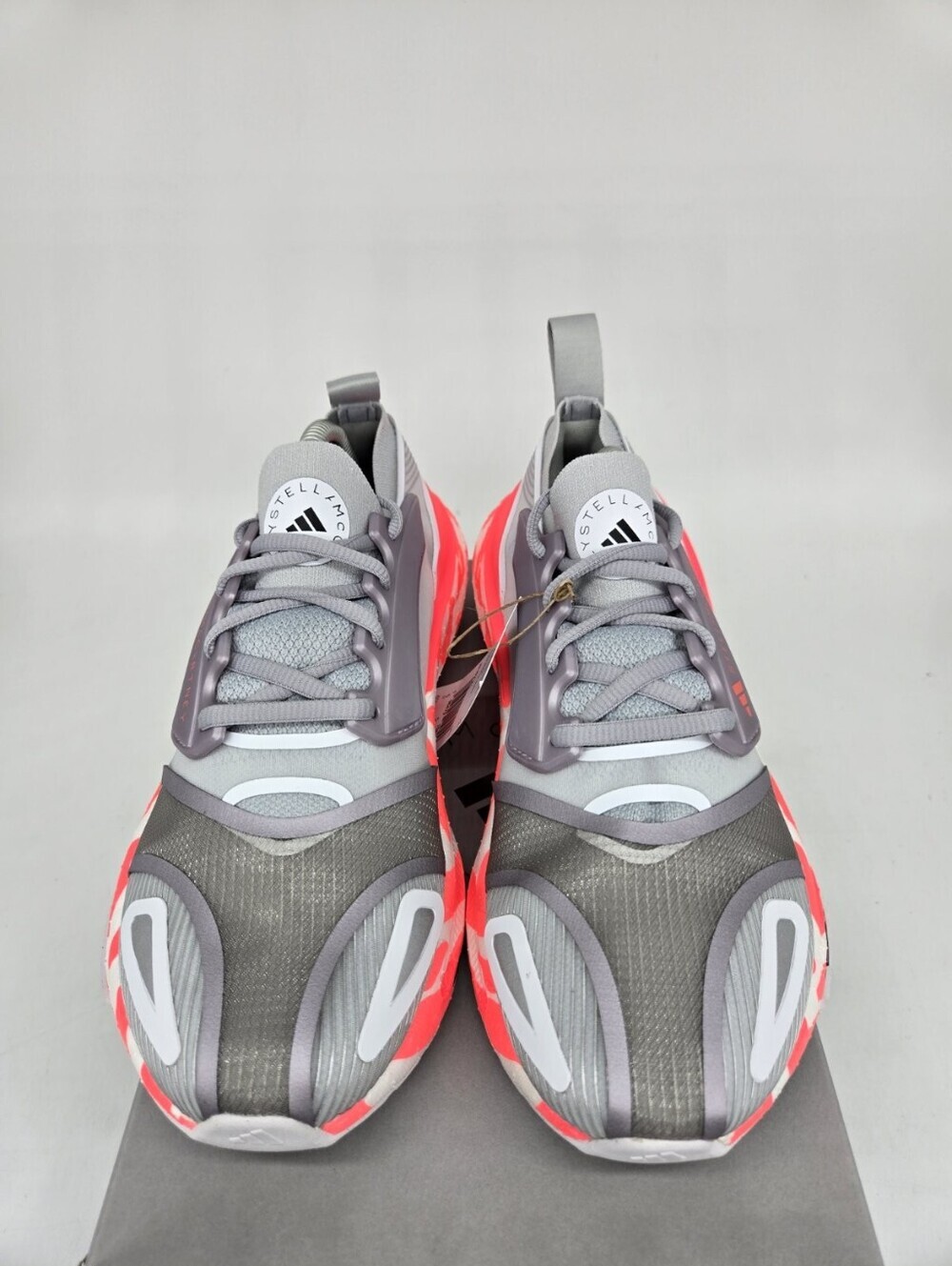 adidas Women's Ultra Boost 23 by Stella Mccartney Clear Onix White Shoes Size 9 - Picture 2 of 8